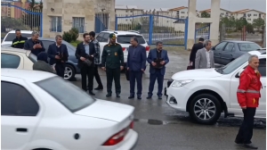 استقبال خاص مسئولان تالش از مسافرین در ورودی شهر