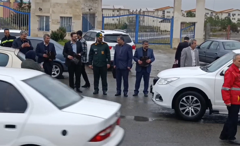 استقبال خاص مسئولان تالش از مسافرین در ورودی شهر