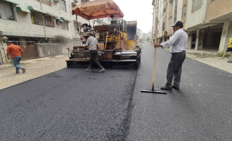 آغاز عملیات اسفالت معابر شهرک بسیجیان تالش