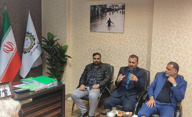 دیدار فرمانده سپاه ناحیه تالش با شهردار و کارکنان شهرداری تالش
