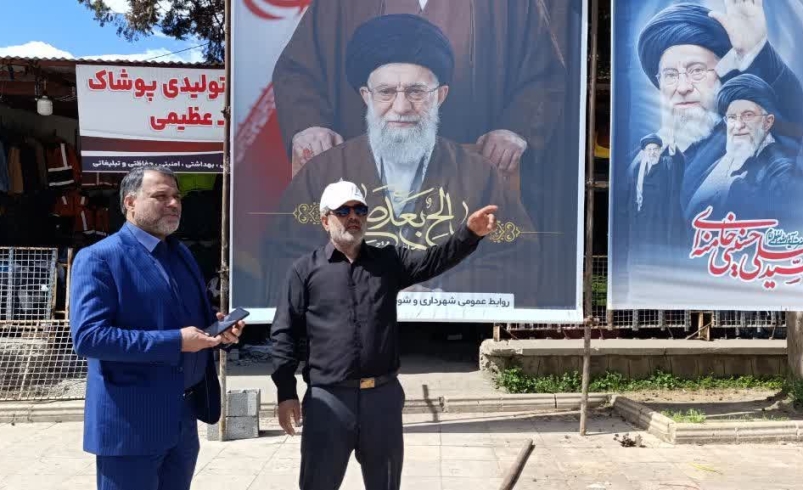 بازدید شهردار تالش از محل آماده سازی محل پخش زنده تلویزیونی اجتماع مردم تالش