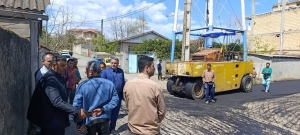 تداوم اجرای آسفالت گسترده معابر در سطح شهر تالش