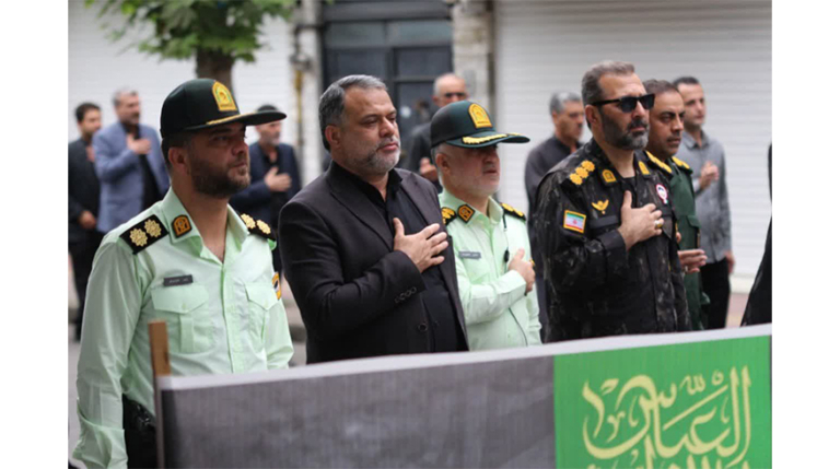 حضور شهردار و اعضای شورای اسلامی شهر تالش در مراسم تاسوعا حسینی شهرستان تالش
