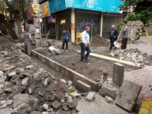 گزارش تصویری تکمیل سنگ فرش خیابان خرمشهر