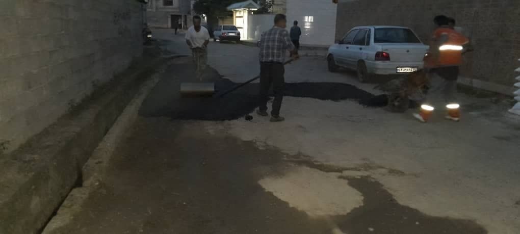 لکه گیری آسفالت در کوشش ۴
