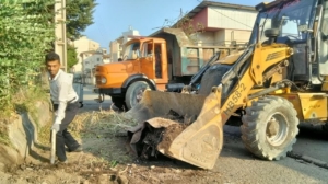 پاکسازی خیابان های پروانه،وثوق،ورزش و مقداد